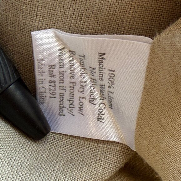 Johnny Was Beige Maxi Skirt w/ Belt & Side Pocket Womens Size 6 100% Linen - Picture 6 of 7